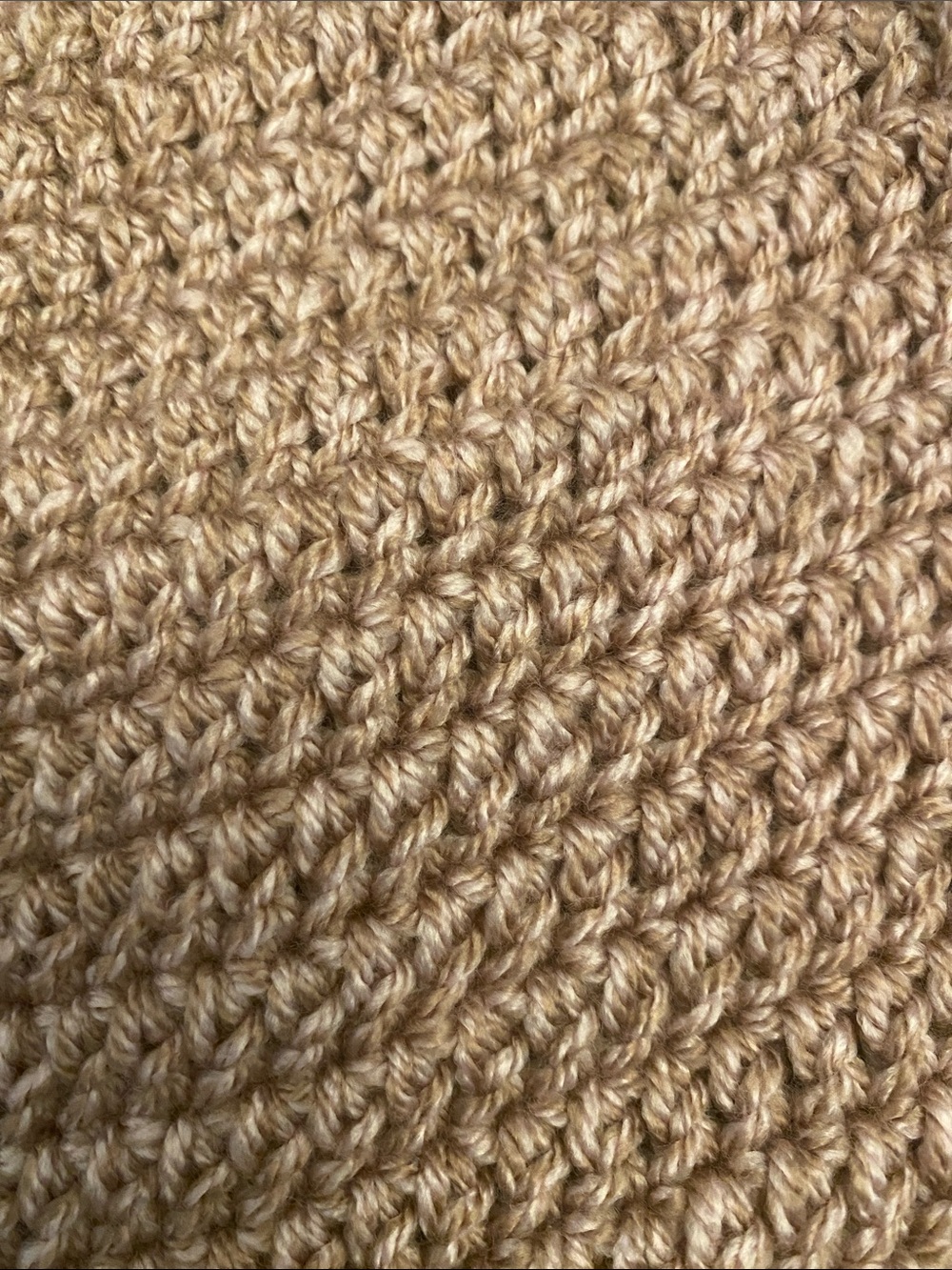 Women's Crochet Slouch Beanie - Blush Pink - Picture 7 of 8